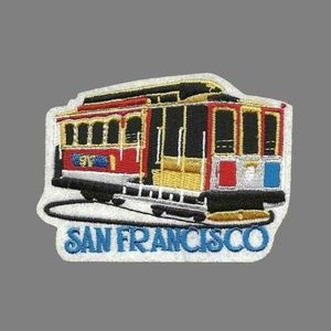 San Francisco Cable Car Iron On Patch Trolley SF